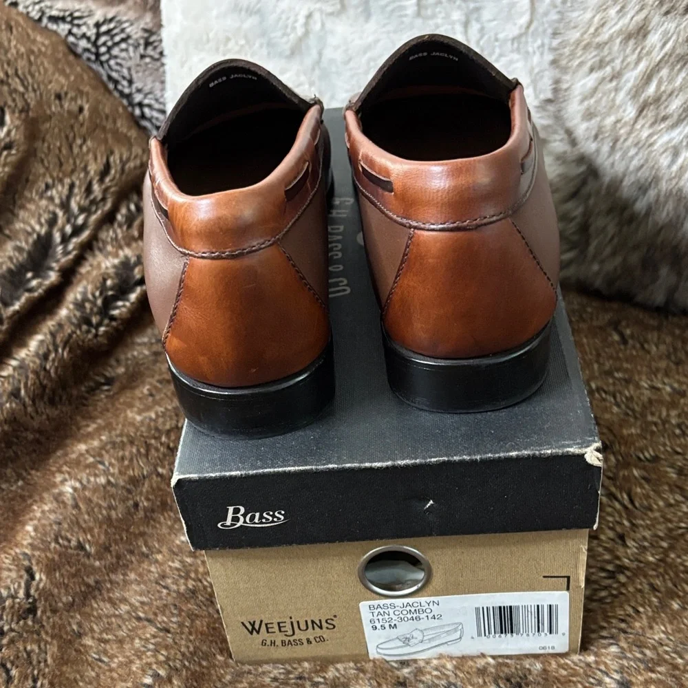 GH Bass Women’s 9.5 Genuine Leather Brown Tassel Loafers - Picture 5 of 11